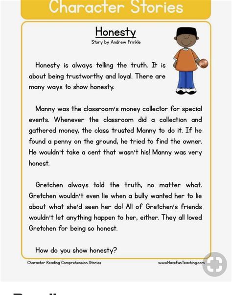 short stories about good character.